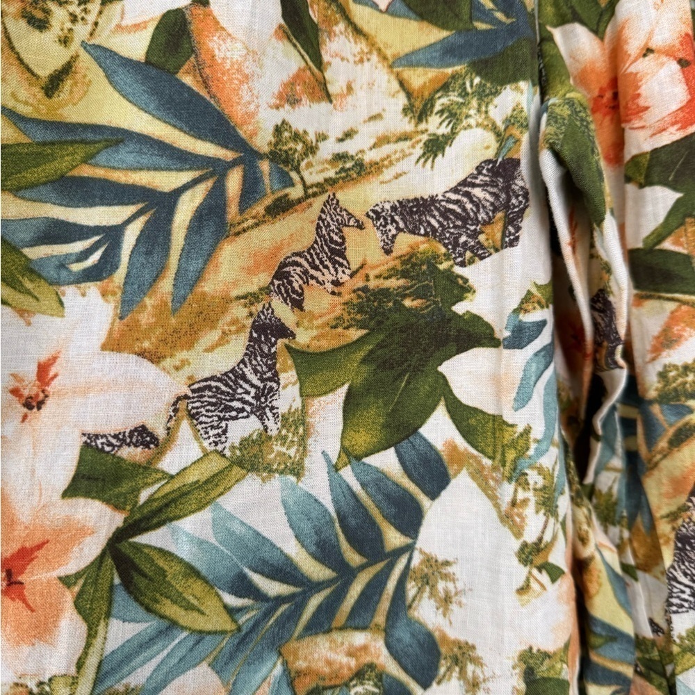 Panama Jack Linen Blend Tropical Safari Relaxed Floating Pant / large - Picture 3 of 10